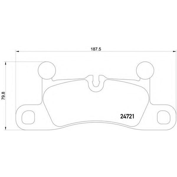 REAR BRAKE PAP SET 7P6698451 ( MASTER SPORT BRAND ) V6