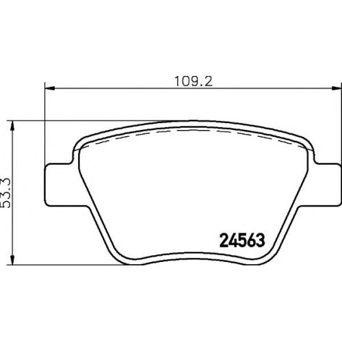 REAR BRAKE PAD SET 5K0698451A ( MASTER SPORT BRAND ) 