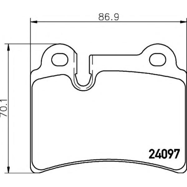 REAR BRAKE PAD SET VOLKSWAGEN TOUAREG 2006 7L6698451B ( TEXTAR BRAND ) - V6