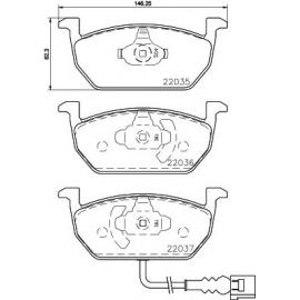 FRONT BRAKE PAD SET 5Q0698151C ( MASTER SPORT BRAND ) 1.4T