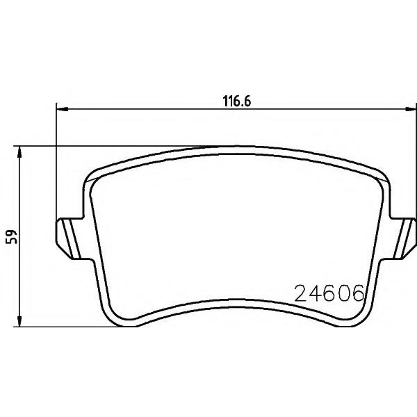 REAR BRAKE PAD SET AUDI Q5 2009 8K0698451A ( MASTER SPORT BRAND )