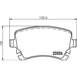 REAR BRAKE PAD SET AUDI A8 2004 4B3698451A ( TEXTAR BRAND ) - V6 - V8