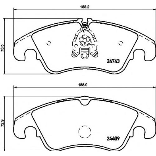 FRONT BRAKE PAD SET 8K0698151L ( MASTER SPORT BRAND ) 