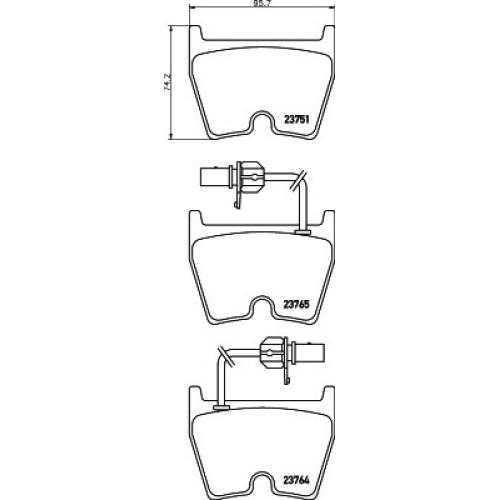 FRONT BRAKE PAD SET AUDI R8 2007 420698151C ( TEXTAR BRAND )