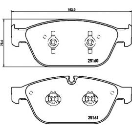 FRONT BRAKE PAD SET 4H0698151H ( MASTER SPORT BRAND ) - V8