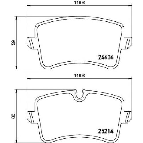 REAR BRAKE PAD SET AUDI A8 2010 4H0698451D ( MASTER SPORT BRAND )