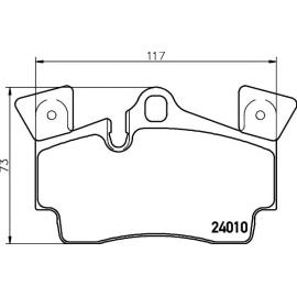 REAR BRAKE PAD SET AUDI Q7 2007 7L5698451 ( TEXTAR BRAND )