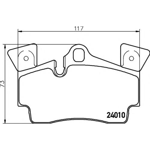 REAR BRAKE PAD SET AUDI Q7 2007 7L5698451 ( TEXTAR BRAND )