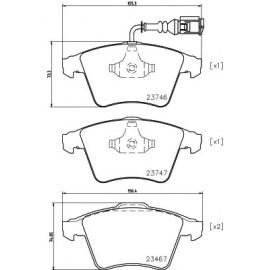 FRONT BRAKE PAD SET 7H0698151A ( MASTER SPORT BRAND )