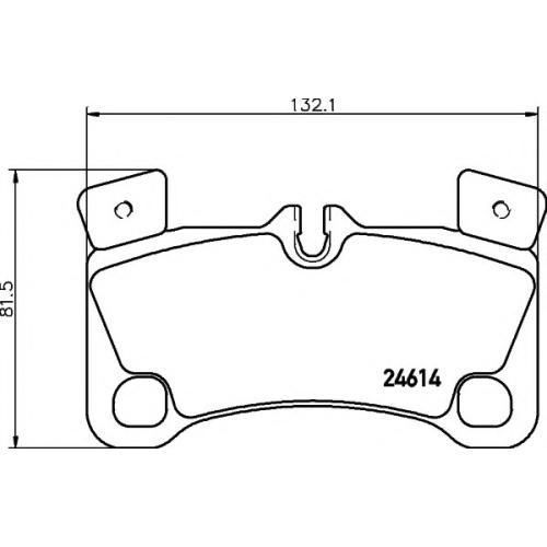 REAR BRAKE PAD SET AUDI 7L0698451F ( MASTER SPORT BRAND )