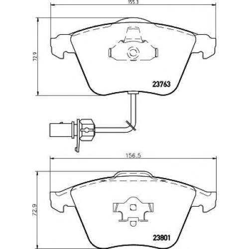 FRONT BRAKE PAD SET AUDI A6 2005 4F0698151A( TEXTAR BRAND ) - V6