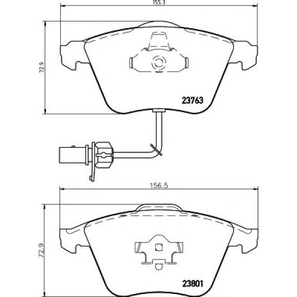 FRONT BRAKE PAD SET AUDI A6 2005 4F0698151A( TEXTAR BRAND ) - V6