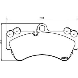 FRONT BRAKE PAD SET 7L0698151Q ( MASTER SPORT BRAND ) - V6 - CERAMIC