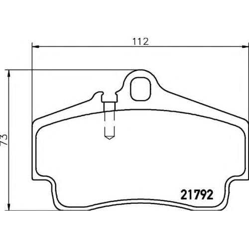 FRONT BRAKE PAD SET PORSCHE 911 1997 9963529800 ( TEXTER BRAND ) 