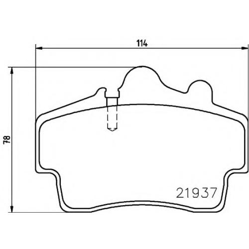 FRONT BRAKE PAD SET PORSCHE CAYMAN 2006 98735193903 ( TEXTER BRAND )