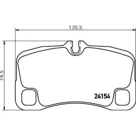 REAR BRAKE PAD SET PORSCHE 911 2007 99735294901 ( TEXTAR BRAND ) - GT2 - GT3