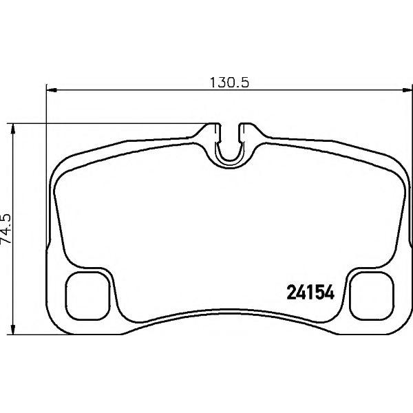 REAR BRAKE PAD SET PORSCHE 911 2007 99735294901 ( TEXTAR BRAND ) - GT2 - GT3