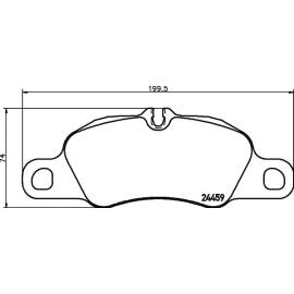 FRONT BRAKE PAD SET PORSCHE CARRERA 2014 98135193900 ( TEXTAR BRAND )