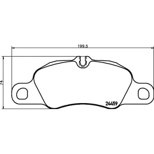 FRONT BRAKE PAD SET PORSCHE CARRERA 2014 98135193900 ( TEXTAR BRAND )