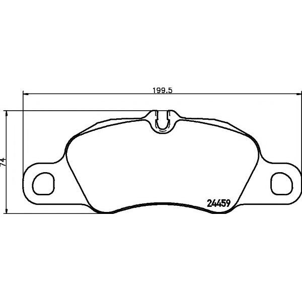 FRONT BRAKE PAD SET PORSCHE CARRERA 2014 98135193900 ( TEXTAR BRAND )