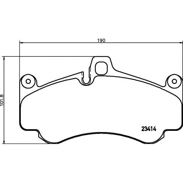 FRONT BRAKE PAD SET PORSCHE 911 2001 99635194800 ( REMSA BRAND )