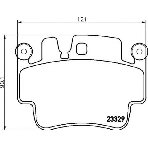 FRONT BRAKE PAD SET PORSCHE CARERRA 1998 99635294902 ( TRW BRAND )