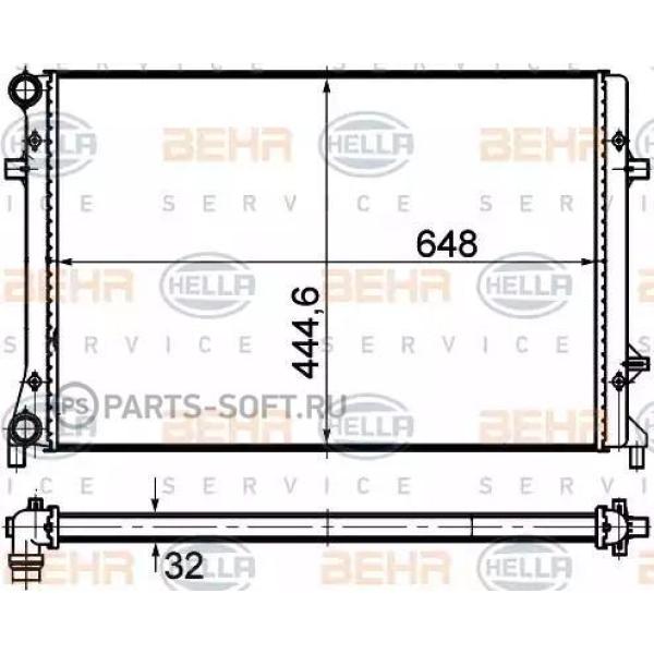 RADIATOR VOLKSWAGEN GOLF 2003 1K01212253K ( MADE IN CHINA ) R32