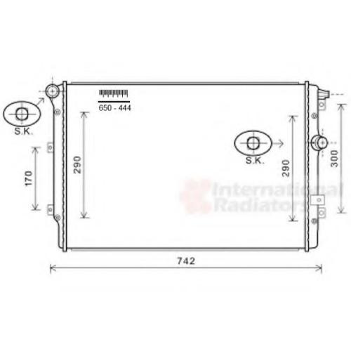 RADIATOR VOLKSWAGEN TIGUAN 2008 5N0121253P ( MADE IN CHINA )