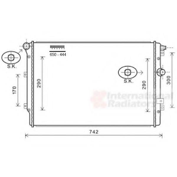 RADIATOR VOLKSWAGEN TIGUAN 2008 5N0121253P ( MADE IN CHINA )