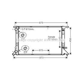 RADIATOR AUDI A4 2008 8K0121251AJ ( MADE IN CHINA ) - 1.8 - 2.0