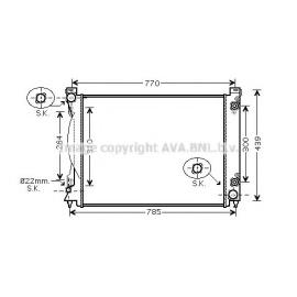 RADIATOR AUDI A6 2005 4F0121251M ( MADE IN CHINA ) - 2.4 - 2.8 - 3.0 - 3.2