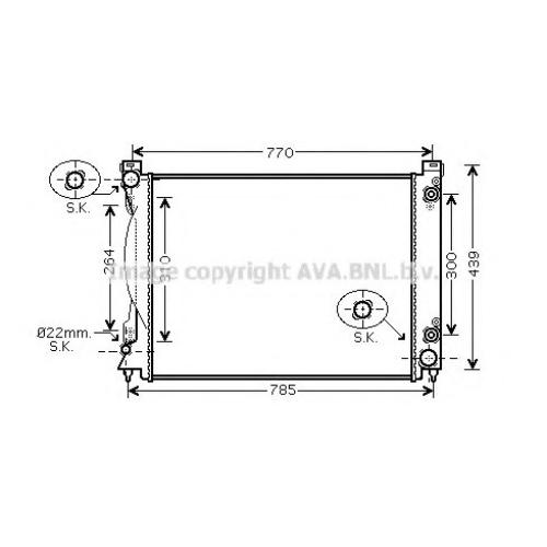 RADIATOR AUDI A6 2005 4F0121251M ( MADE IN CHINA ) - 2.4 - 2.8 - 3.0 - 3.2