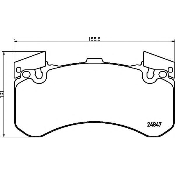 FRONT BRAKE PAD SET 4H0698151J ( MASTER SPORT BRAND ) - V12