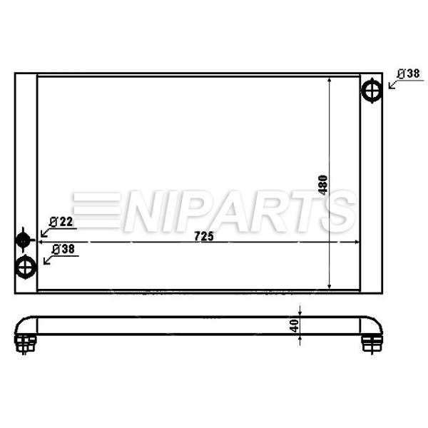 RADIATOR AUDI A8 2004 4E0121251( MADE IN CHINA ) - V6 -  V8 - V10