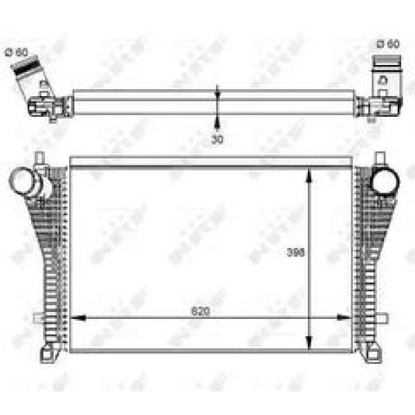 CHARGE AIR COOLER VOLKSWAGEN GOLF 2013 5Q0145803R ( MADE IN CHINA ) - 1.8