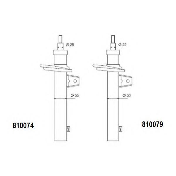 FRONT SHOCK ABSORBER VW GOLF 2004 1T0413031EQ ( BOGE BRAND ) 