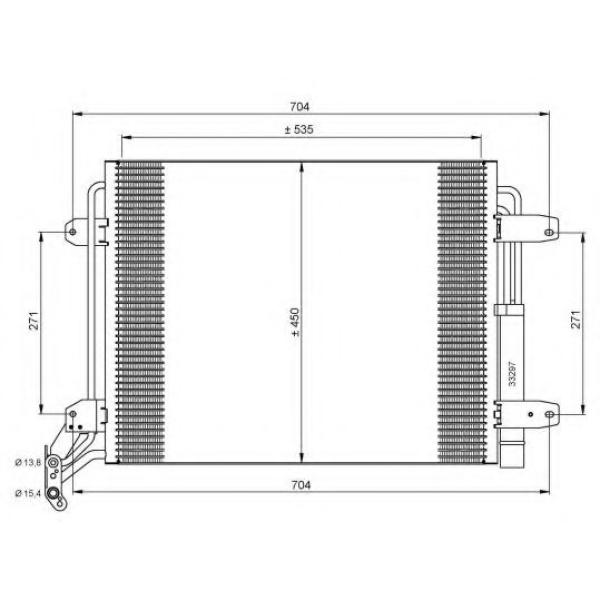 AC CONDENSER VW TIGUAN  2008 5N0820411E ( MADE IN CHINA )