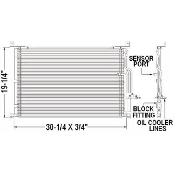  AC CONDENSER AUDI A8 2004 4E0260403Q ( MADE IN CHINA )  - V6 - V8