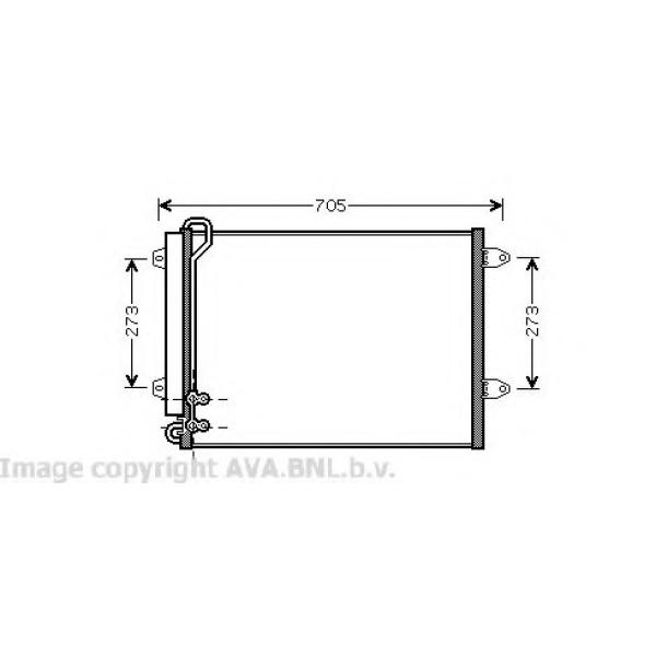 AC CONDENSER VW PASSAT 2006 3C0820411C ( MADE IN CHINA ) 