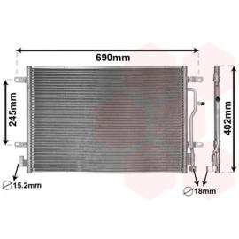 AC CONDENSER AUDI A4 2001 8E0260403D ( MADE IN CHINA )