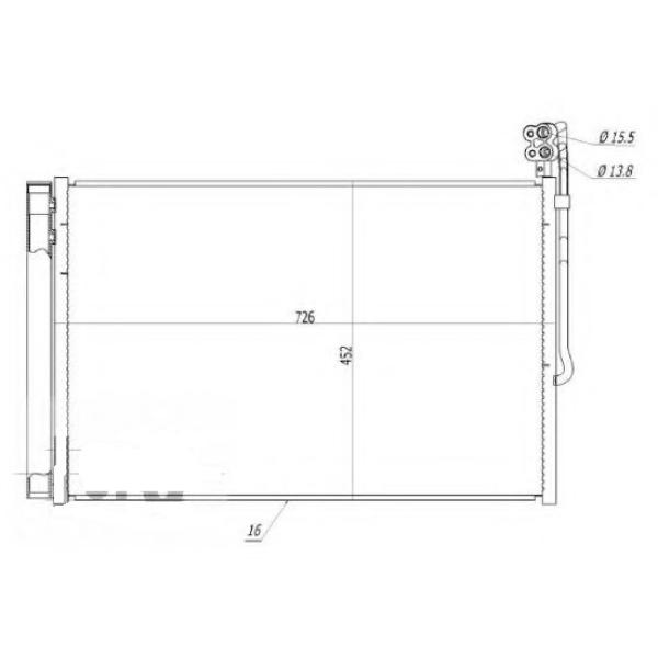 AC CONDENSER VW TOUAREG 2011 7P0820411A ( MADE IN CHINA )