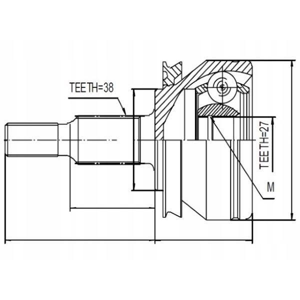 OUTER CV JOINT VW TRNSPORTER 7H0498099 ( BSG BRAND ) - 2.0