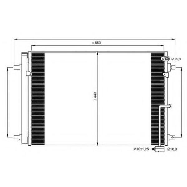 AC CONDENSER AUDI A8 2010 4H0260403C ( MADE IN CHINA )  - V8