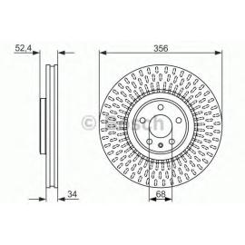 FRONT BRAKE DISC AUDI 4G0615301T ( FEBI BRAND ) LEFT AND RIGHT - SET