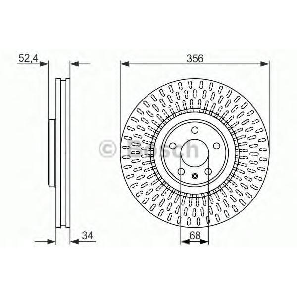 FRONT BRAKE DISC AUDI 4G0615301T ( FEBI BRAND ) LEFT AND RIGHT - SET