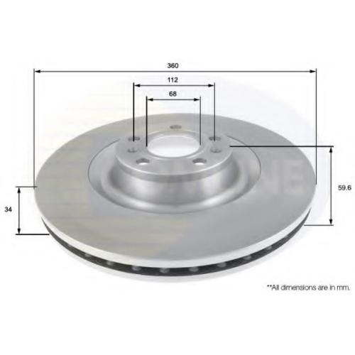 FRONT BRAKE DISC AUDI 4E0615301P ( MEYLE BRAND ) LEFT AND RIGHT - SET