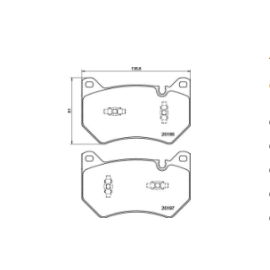 FRONT BRAKE PAD SET 80A698151B ( MASTER SPORT BRAND )