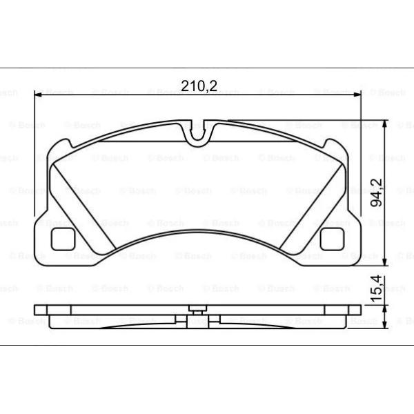 FRONT BRAKE PAD SET VW - PORSCHE 95835193901 ( MASTER SPORT BRND ) - V8